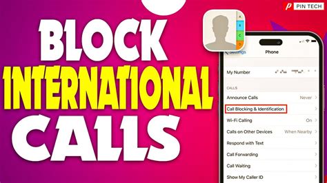 block international calls on iphone